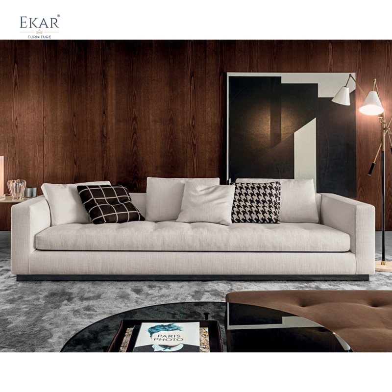 EKAR "Vantage" Modern Minimalist Sofa - Luxury Quilted Living Room Furniture