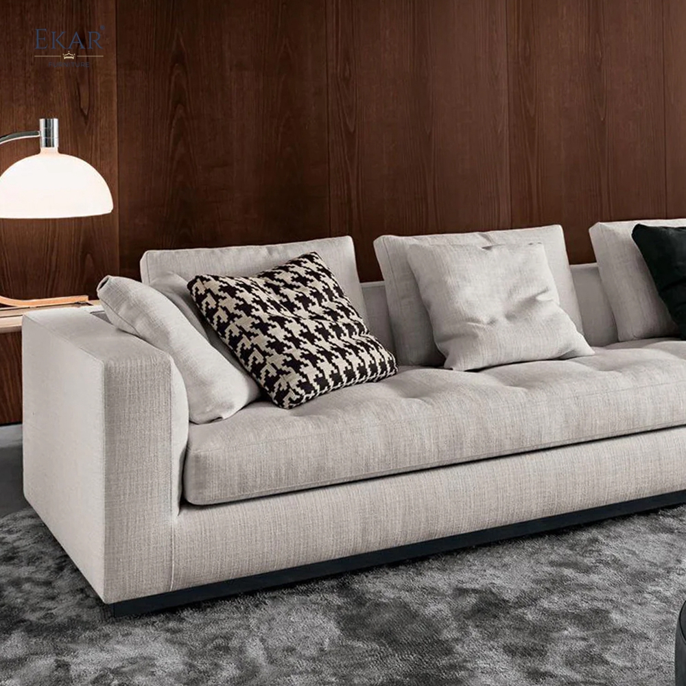 EKAR "Vantage" Modern Minimalist Sofa - Luxury Quilted Living Room Furniture