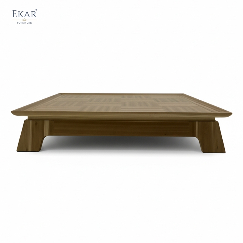 EKAR Vera Solid Wood Coffee Table – Large Living Room Centerpiece