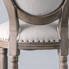 EKAR Provence French Country Cane Back Bar Stool with Distressed Wood Finish