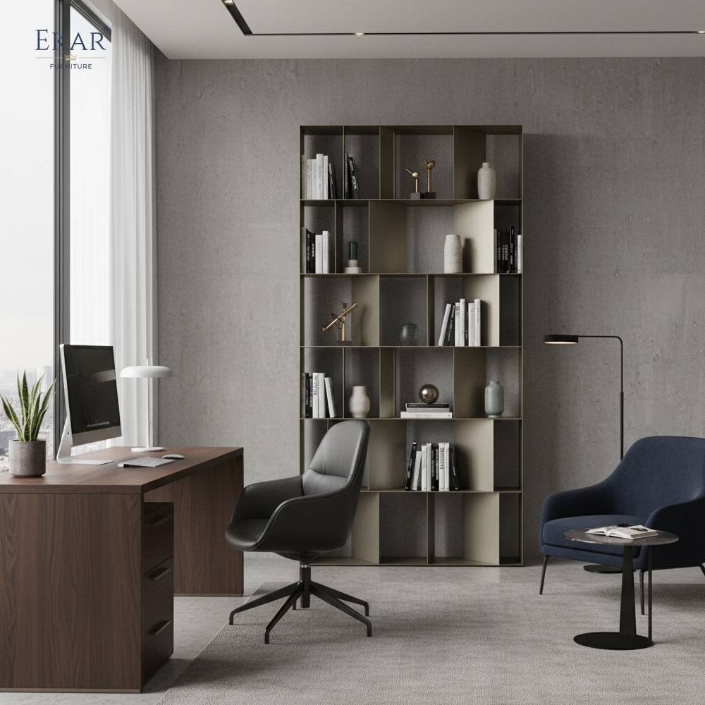 Vertex Architectural Metal Display Shelf - Modern Executive Office Furniture
