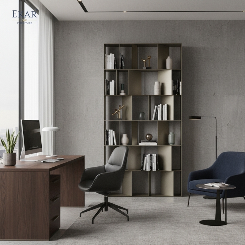 Vertex Architectural Metal Display Shelf - Modern Executive Office Furniture