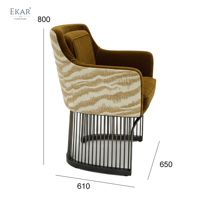 Savanna Luxe Ribbed Dining Chair – Modern Sculptural Dining Room Furniture