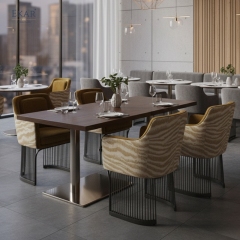 Savanna Luxe Ribbed Dining Chair – Modern Sculptural Dining Room Furniture
