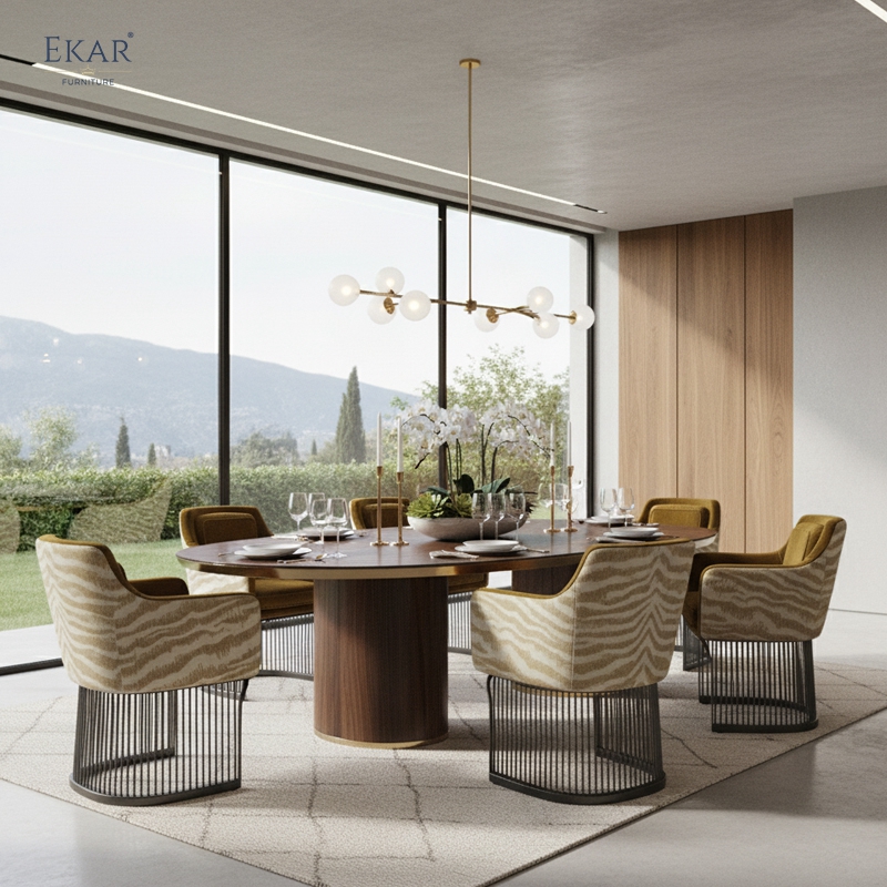 Savanna Luxe Ribbed Dining Chair – Modern Sculptural Dining Room Furniture