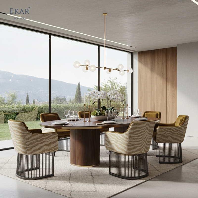 Savanna Luxe Ribbed Dining Chair – Modern Sculptural Dining Room Furniture