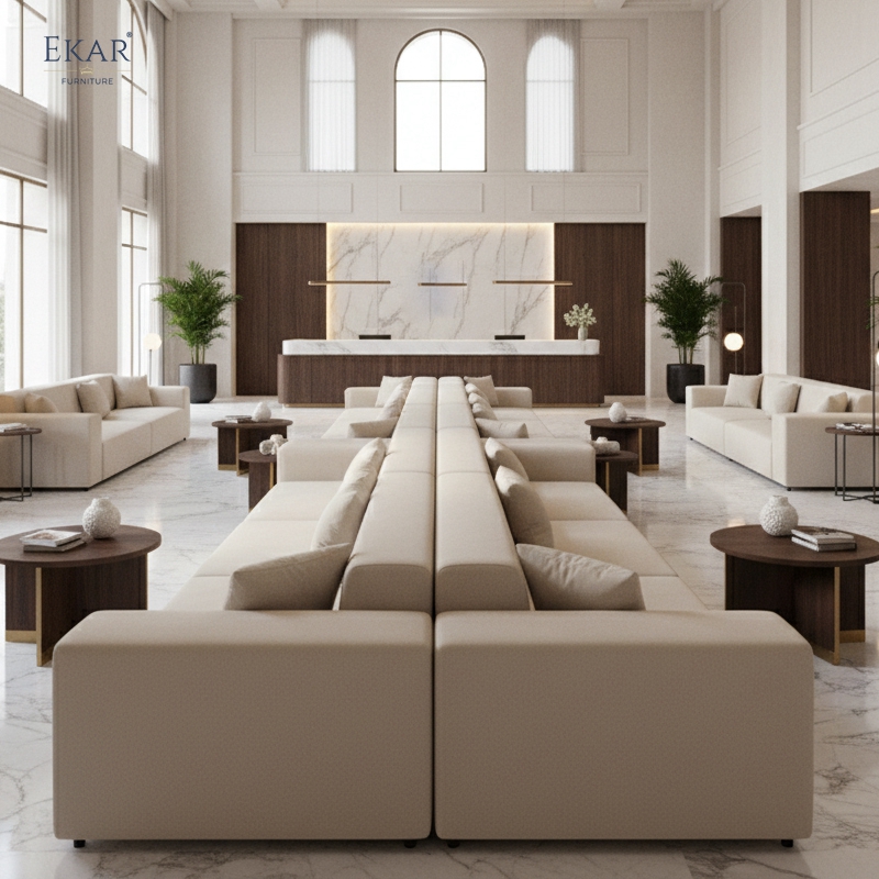 Avenue Grand Linear Modular Sofa – Modern Luxury Seating & Luxury Long Sofa Hotel Furniture