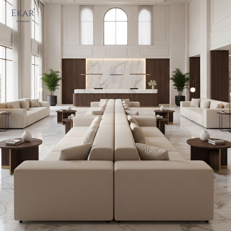 Avenue Grand Linear Modular Sofa – Modern Luxury Seating & Luxury Long Sofa Hotel Furniture