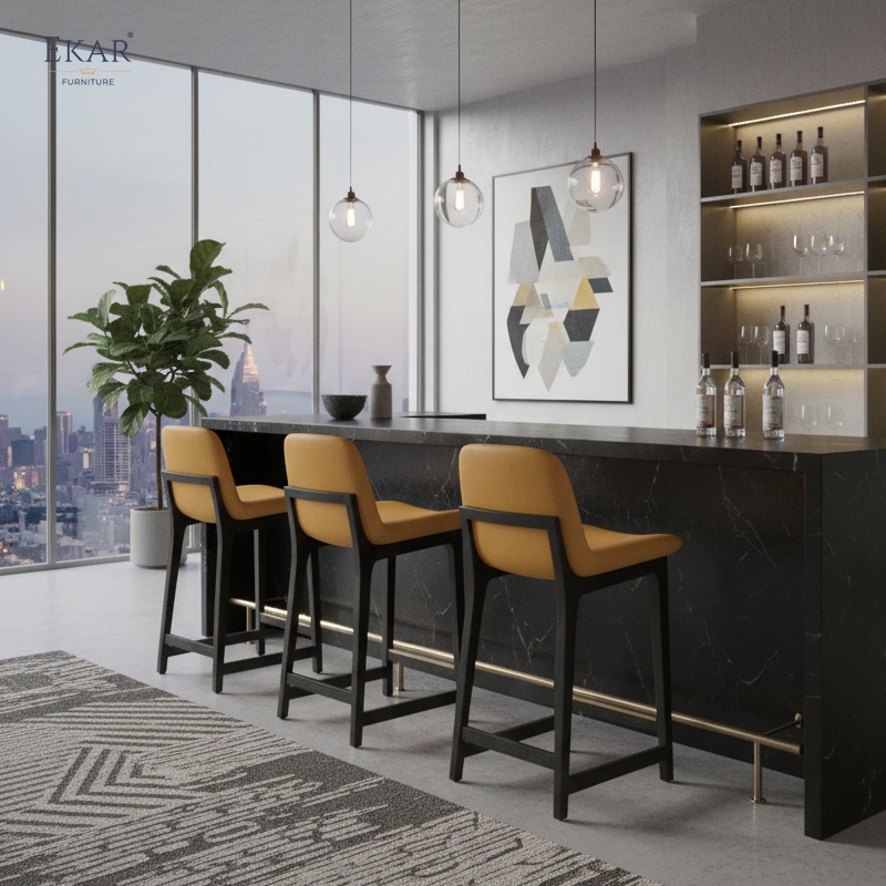 Alto Modern Contoured Bar Stool – Premium Modern Luxury Seating for Contemporary Kitchens and Bars