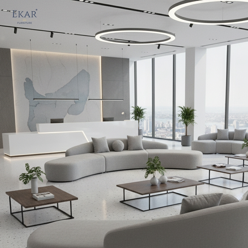 Luna Serpentine Modular Sofa – Curved Luxury Seating for Luxury Hotel Lobbies ​