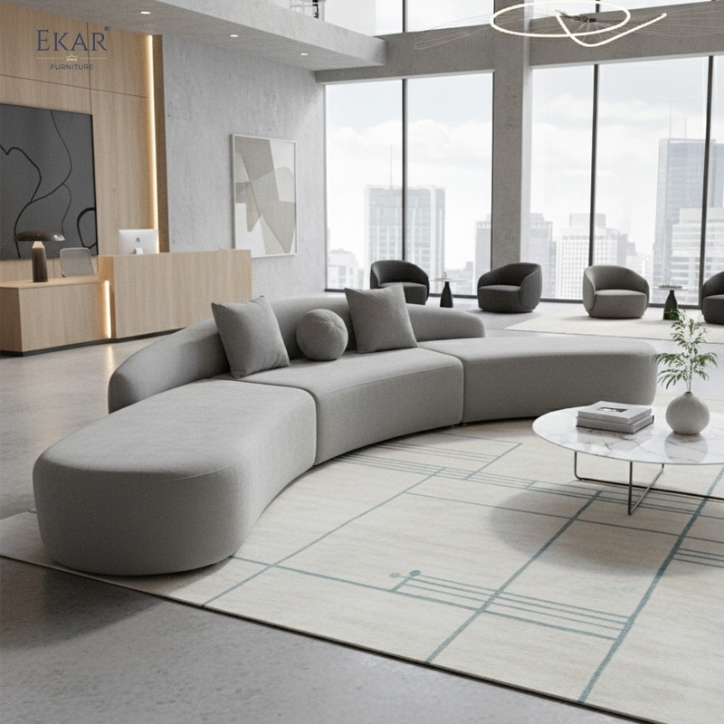 Luna Serpentine Modular Sofa – Curved Luxury Seating for Luxury Hotel Lobbies ​