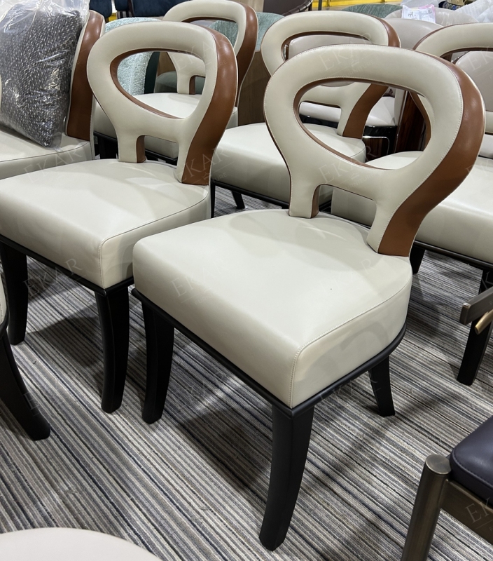 Modern Premium Fabric/Leather Upholstery dining chair