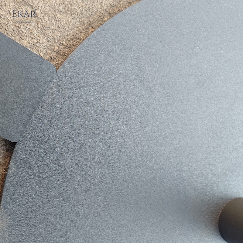 Vesper Minimalist Stone Top Outdoor Side Table – Luxury Modern Exterior Furniture