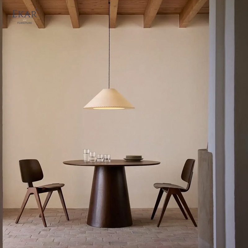 Modern Round Dining Table | High-End Dining Room Furniture | EKAR FURNITURE