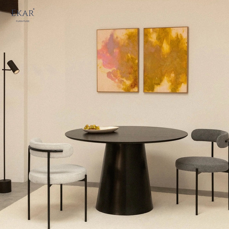 Modern Round Dining Table | High-End Dining Room Furniture | EKAR FURNITURE