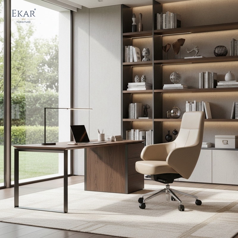 High-End Executive Leather Office Chair | EKAR FURNITURE | Foshan Custom Factory