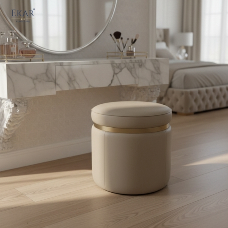 Modern Vanity Stool | Luxury Dressing Stool for Bedroom | EKAR FURNITURE