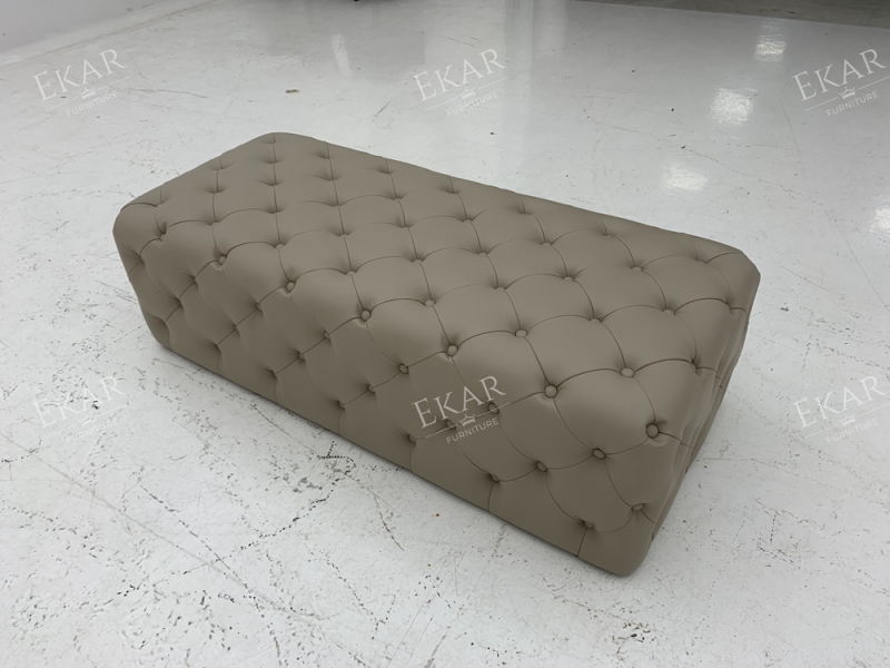 Modern Luxury Tufted Bed End Bench | High-End Bedroom Furniture | EKAR FURNITURE