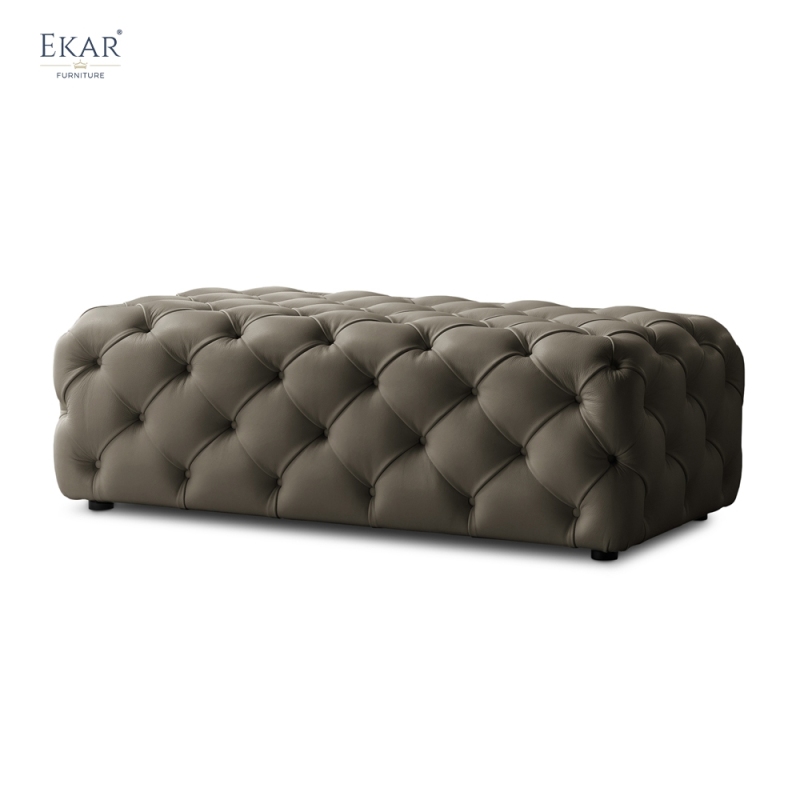 Modern Luxury Tufted Bed End Bench | High-End Bedroom Furniture | EKAR FURNITURE