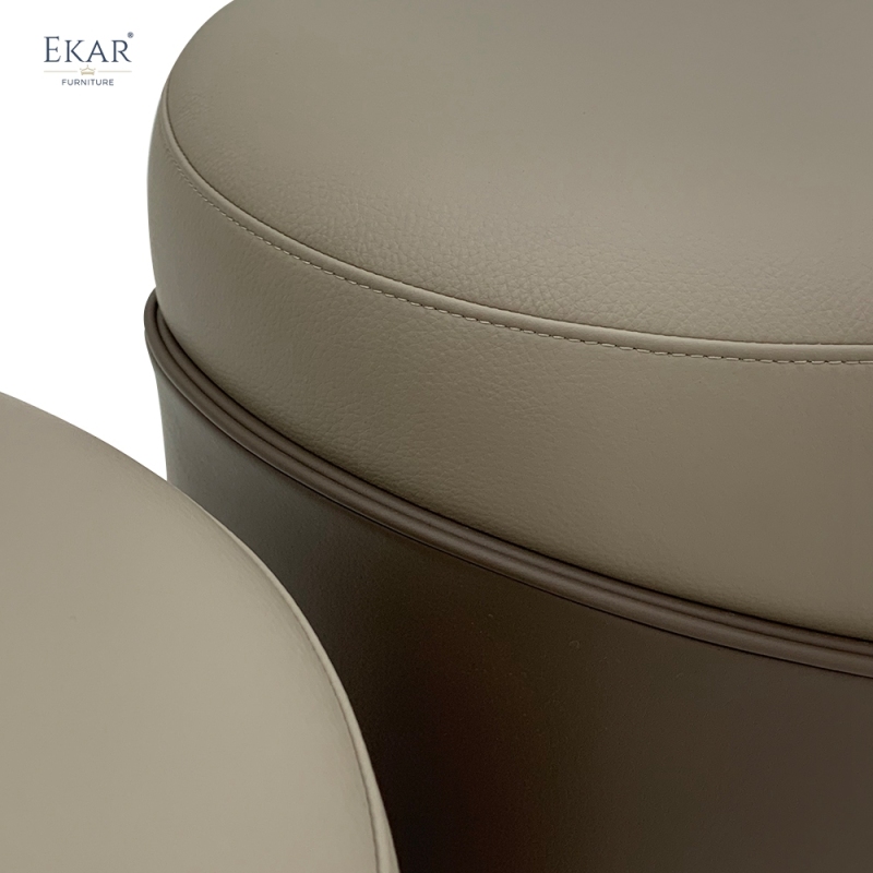 Modern Luxury Vanity Stool | Designer Dressing Ottoman | EKAR FURNITURE