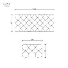 Modern Luxury Tufted Bed End Bench | High-End Bedroom Furniture | EKAR FURNITURE