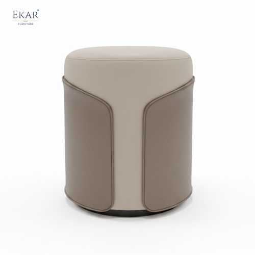 Modern Luxury Vanity Stool | Designer Dressing Ottoman | EKAR FURNITURE