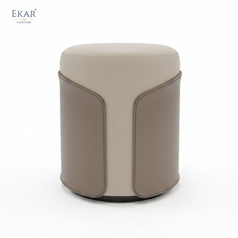 Modern Luxury Vanity Stool | Designer Dressing Ottoman | EKAR FURNITURE