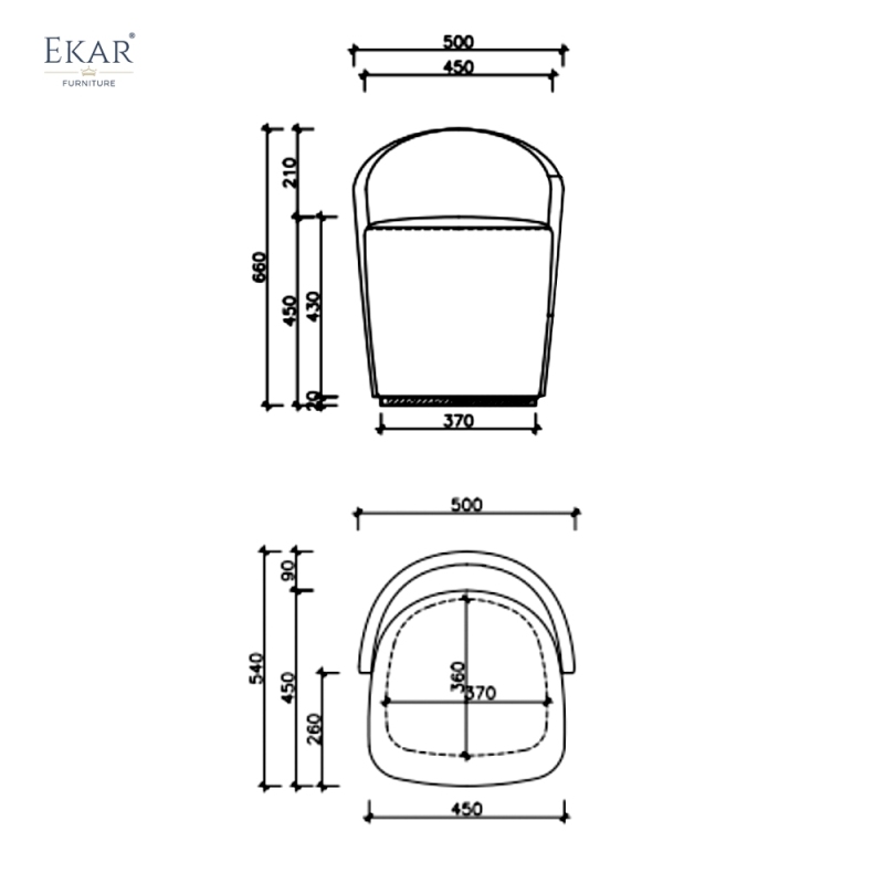 Modern Luxury Vanity Stool | Designer Dressing Chair | EKAR FURNITURE