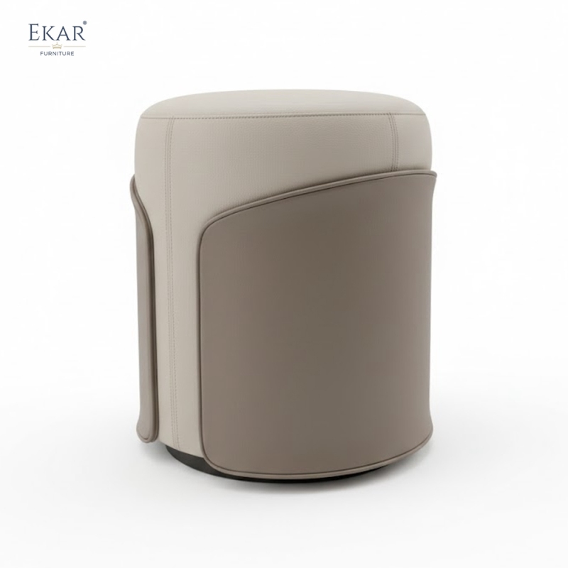 Modern Luxury Vanity Stool | Designer Dressing Ottoman | EKAR FURNITURE