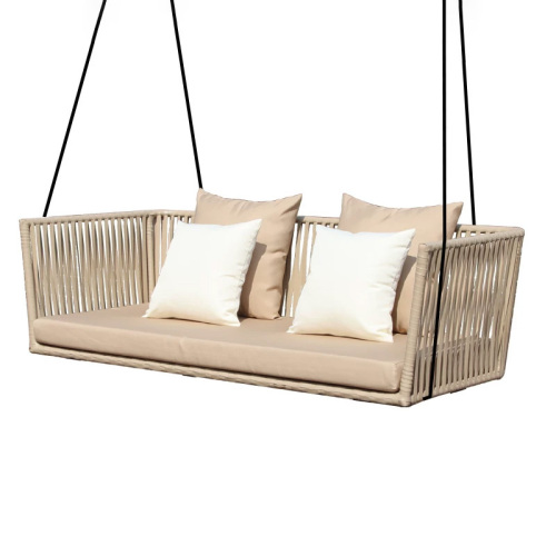 EKAR Horizon Floating Pavilion | Luxury Woven Outdoor Hanging Daybed | Custom Patio Furniture