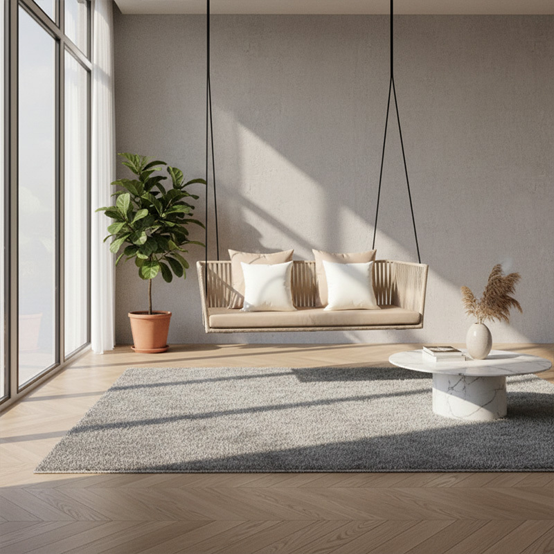 EKAR Horizon Floating Pavilion | Luxury Woven Outdoor Hanging Daybed | Custom Patio Furniture