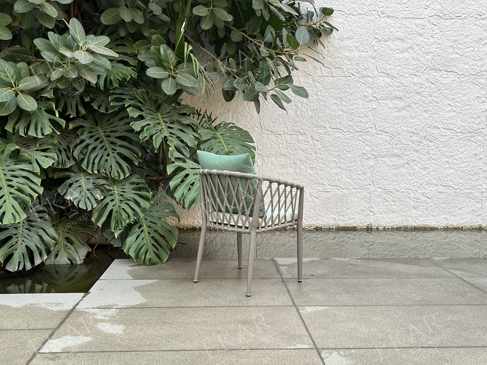 EKAR Riviera Modern Outdoor Dining Chair | Luxury Woven Patio Armchair | EKAR FURNITURE