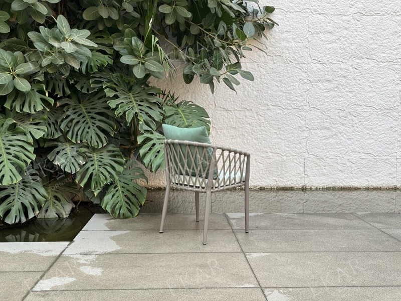 EKAR Riviera Modern Outdoor Dining Chair | Luxury Woven Patio Armchair | EKAR FURNITURE