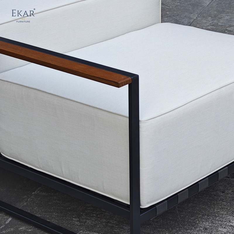 MERIDIAN Outdoor Lounge Chair | Modern Stainless Steel Patio Chair | EKAR FURNITURE