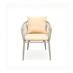 EKAR Riviera Modern Outdoor Dining Chair | Luxury Woven Patio Armchair | EKAR FURNITURE