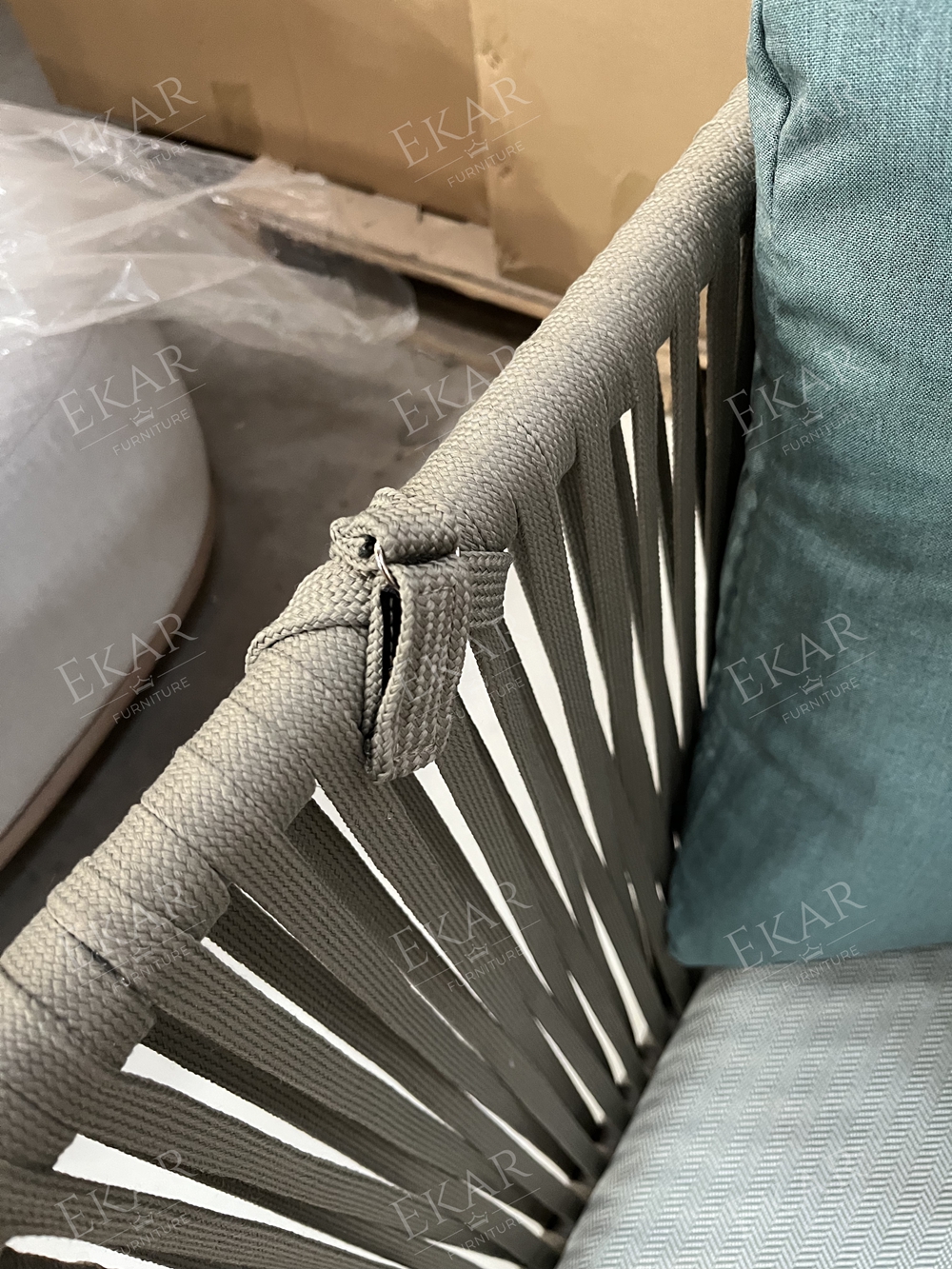 EKAR Horizon Floating Pavilion | Luxury Woven Outdoor Hanging Daybed | Custom Patio Furniture