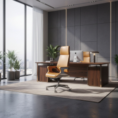 EKAR Vanguard Luxury Saffron Leather Executive Chair | Ergonomic Custom Office Seating |