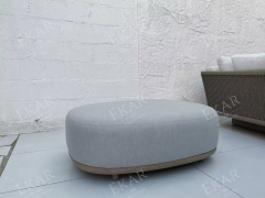 EKAR Horizon Cloud Outdoor Ottoman | Luxury Waterproof Patio Stool |