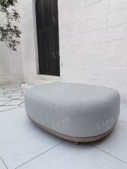 EKAR Horizon Cloud Outdoor Ottoman | Luxury Waterproof Patio Stool |