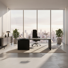 EKAR Vanguard Luxury Saffron Leather Executive Chair | Ergonomic Custom Office Seating |