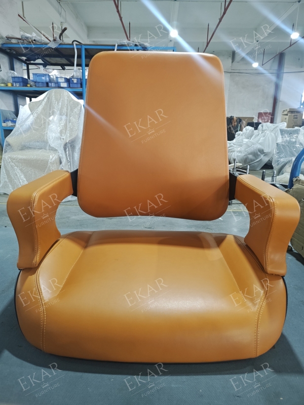 EKAR Vanguard Luxury Saffron Leather Executive Chair | Ergonomic Custom Office Seating |
