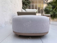EKAR Horizon Cloud Outdoor Ottoman | Luxury Waterproof Patio Stool |