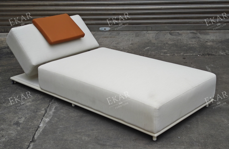 DRIFT Outdoor Sunbed | Modern Adjustable Backrest Pool Daybed | EKAR FURNITURE