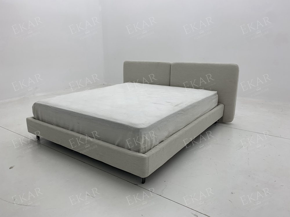 EKAR Float Split Headboard Platform Bed | Modern Minimalist Upholstered Bed Frame | EKAR FURNITURE
