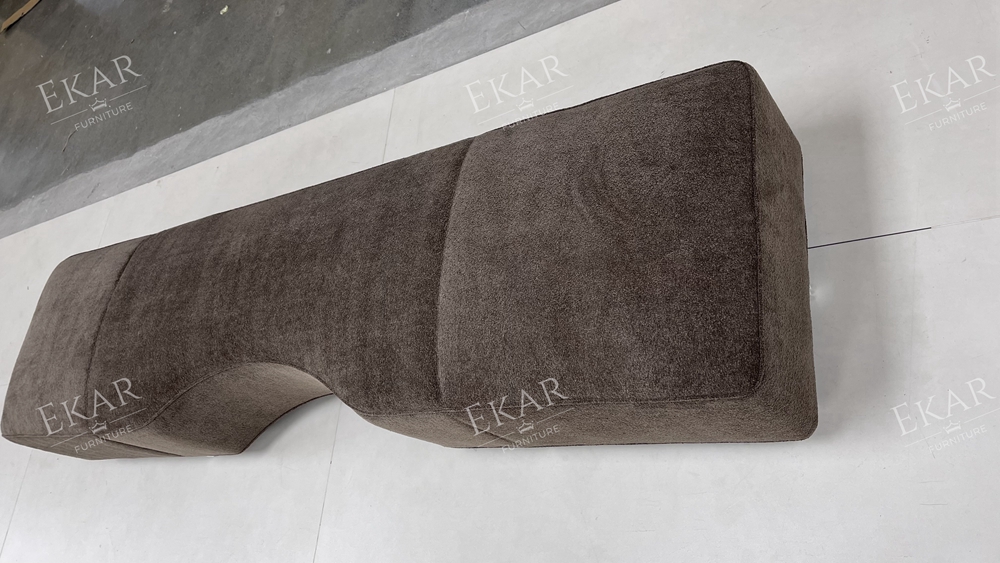 EKAR Wave Upholstered Bed End Bench | Modern Minimalist Bedroom Bench & Ottoman | EKAR FURNITURE