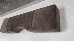 EKAR Wave Upholstered Bed End Bench | Modern Minimalist Bedroom Bench & Ottoman | EKAR FURNITURE