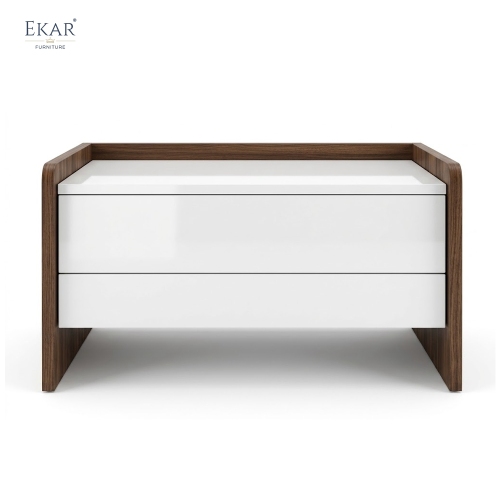 EKAR Pivot Minimalist Nightstand | Custom Solid Wood Bedside Table | EKAR FURNITURE