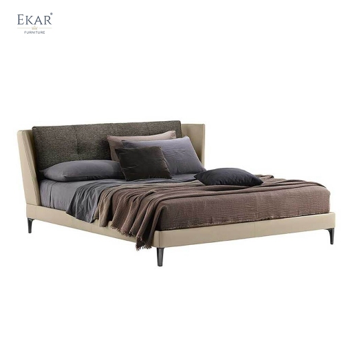 EKAR CloudLine Minimalist Bed | Contemporary Upholstered Platform Bed for Luxury Bedrooms | EKAR FURNITURE
