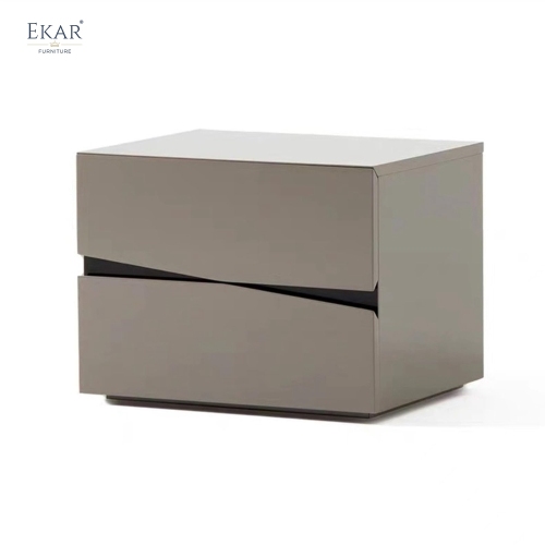 Slate Two-Drawer Nightstand | Modern Minimalist Bedside Table | EKAR Furniture