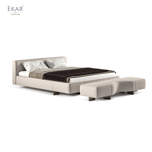 Terra Platform Bed | Modern Minimalist Upholstered Platform Bed | EKAR FURNITURE